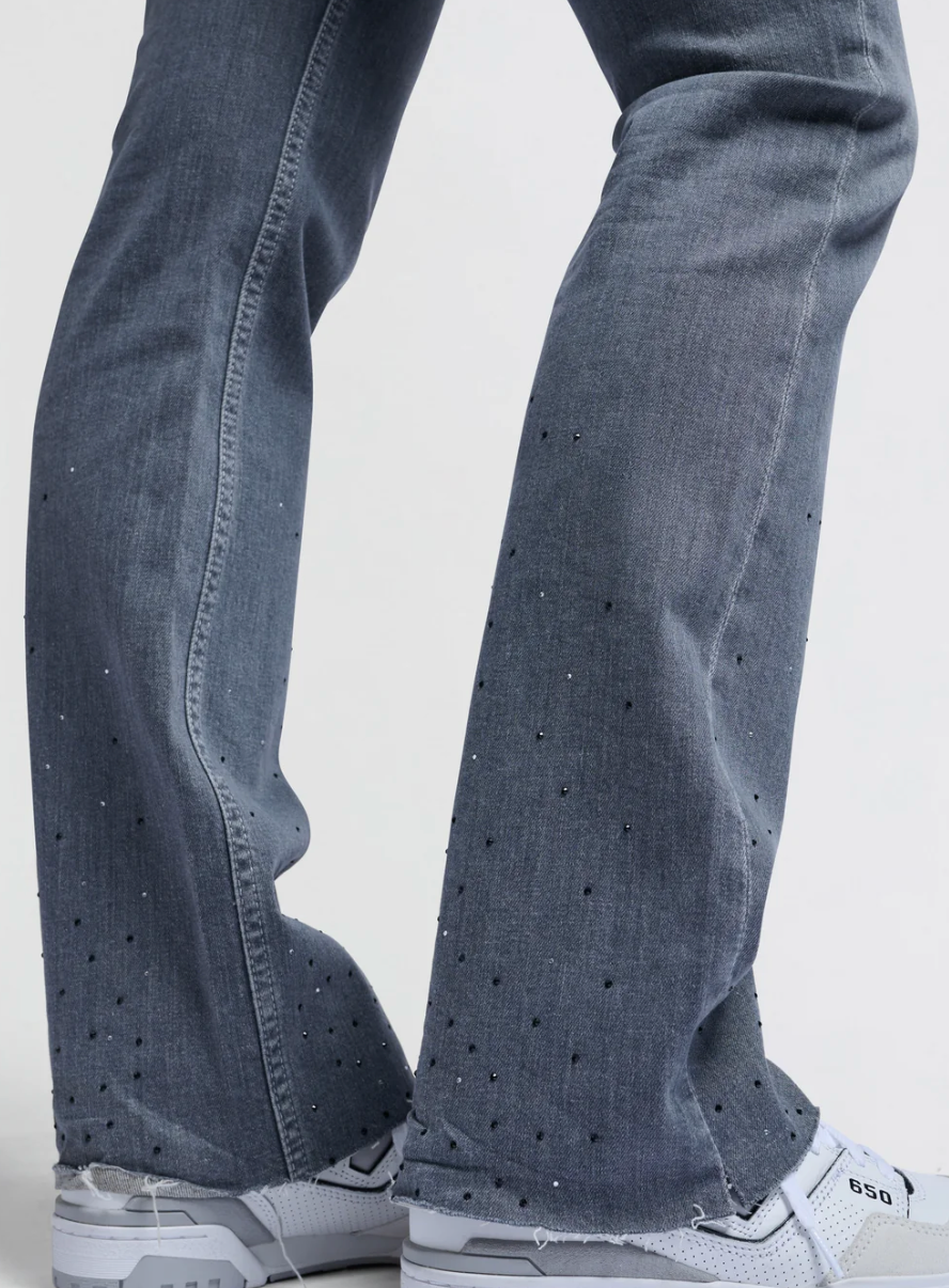 Rhinestone Flared Jeans (Yaya)