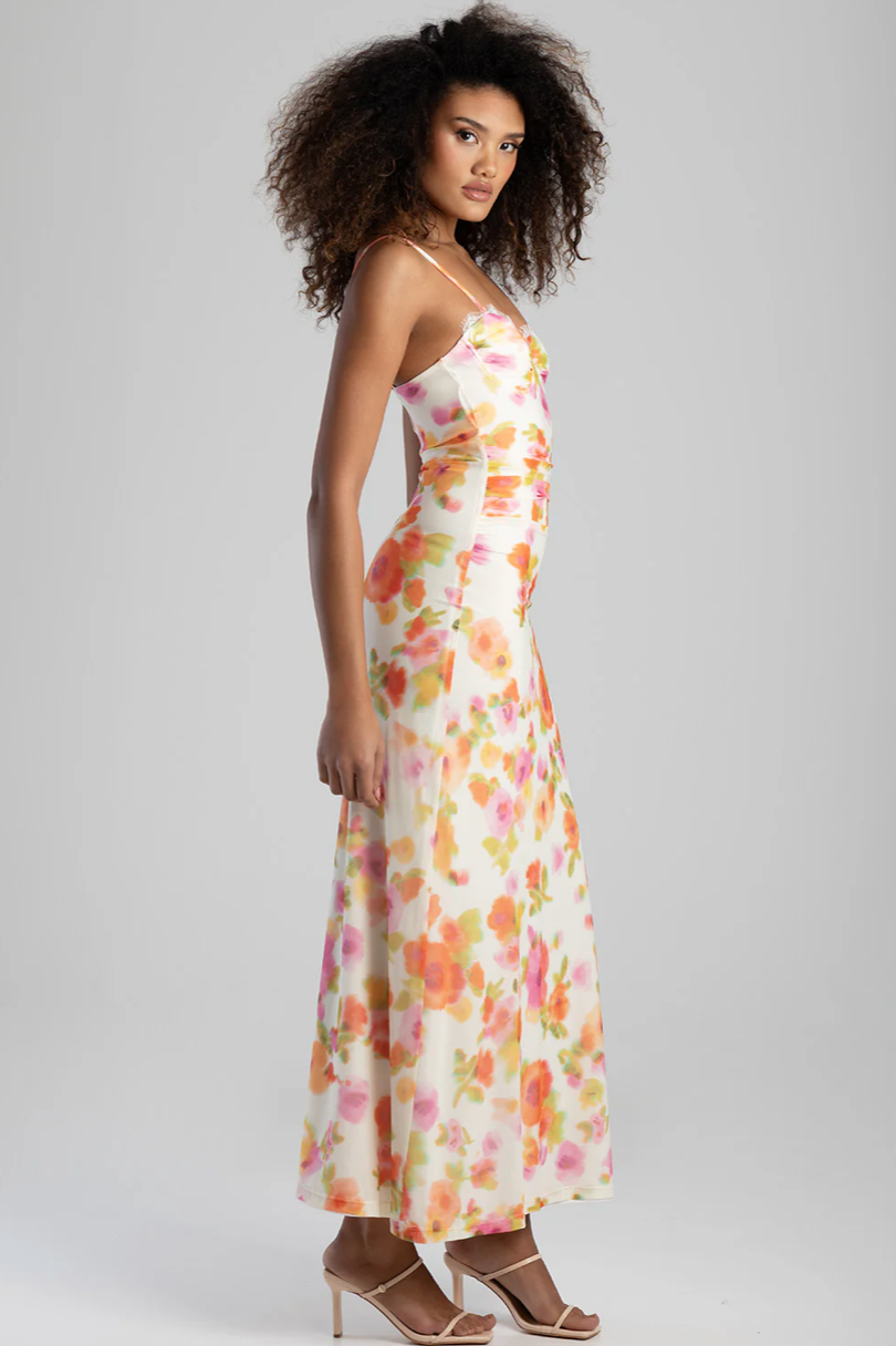 Floral Underwire Maxi Dress (Sissy Boy)