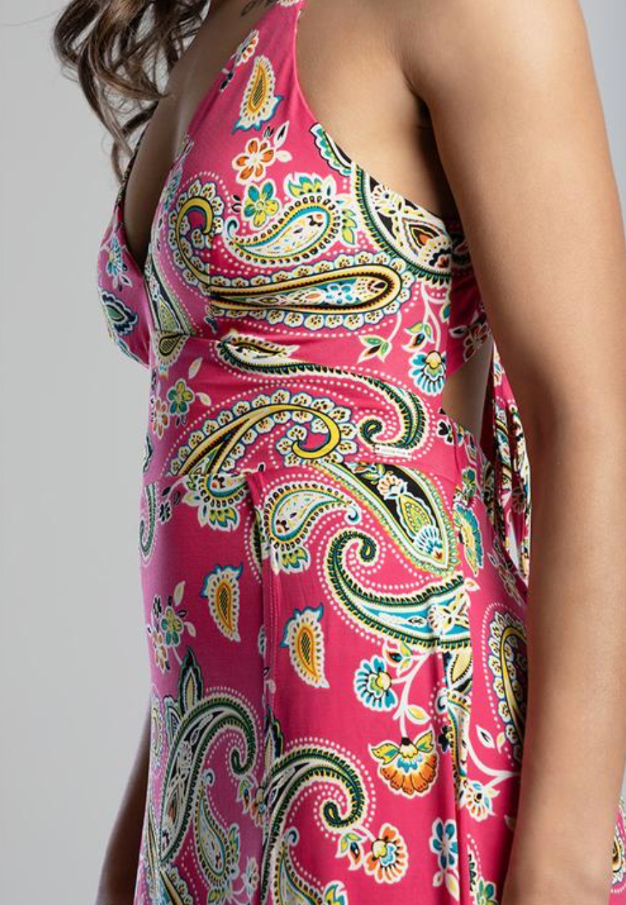 Multi Print Maxi Dress (Sissy Boy)