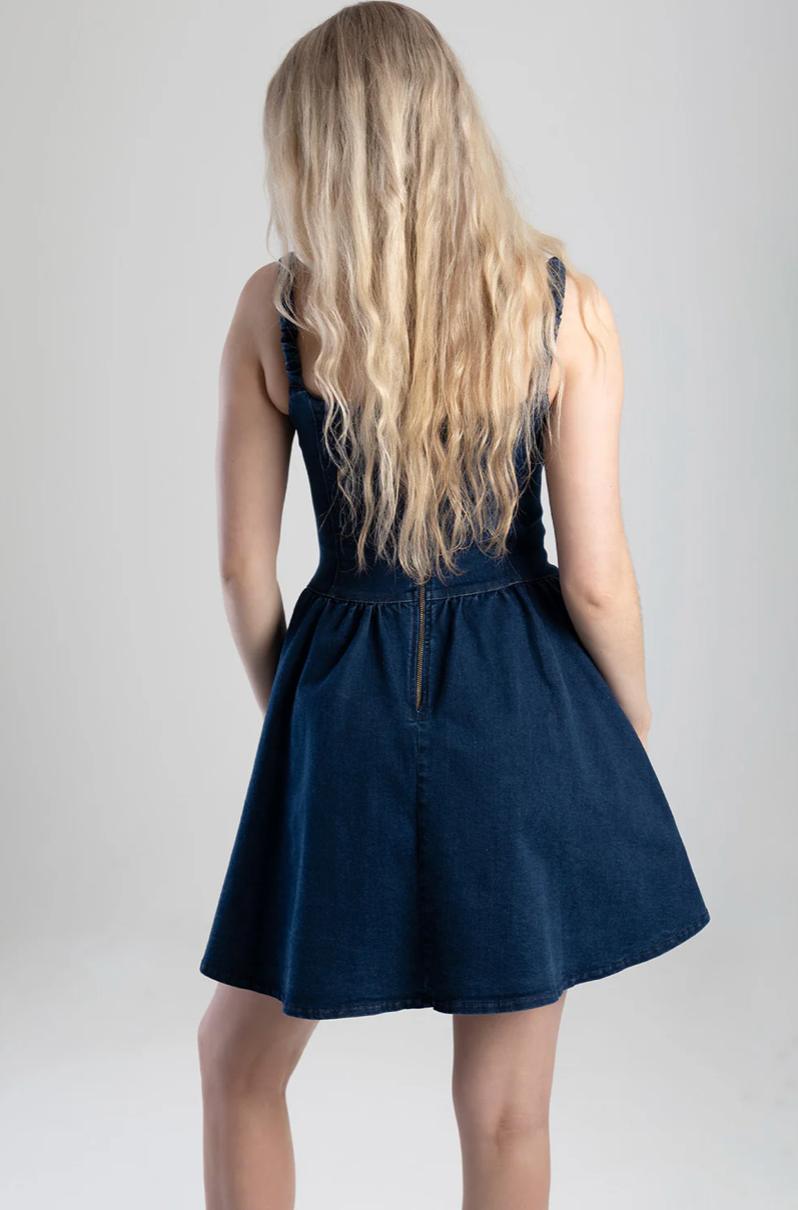 Regina Denim Skater Dress (Sissy Boy)