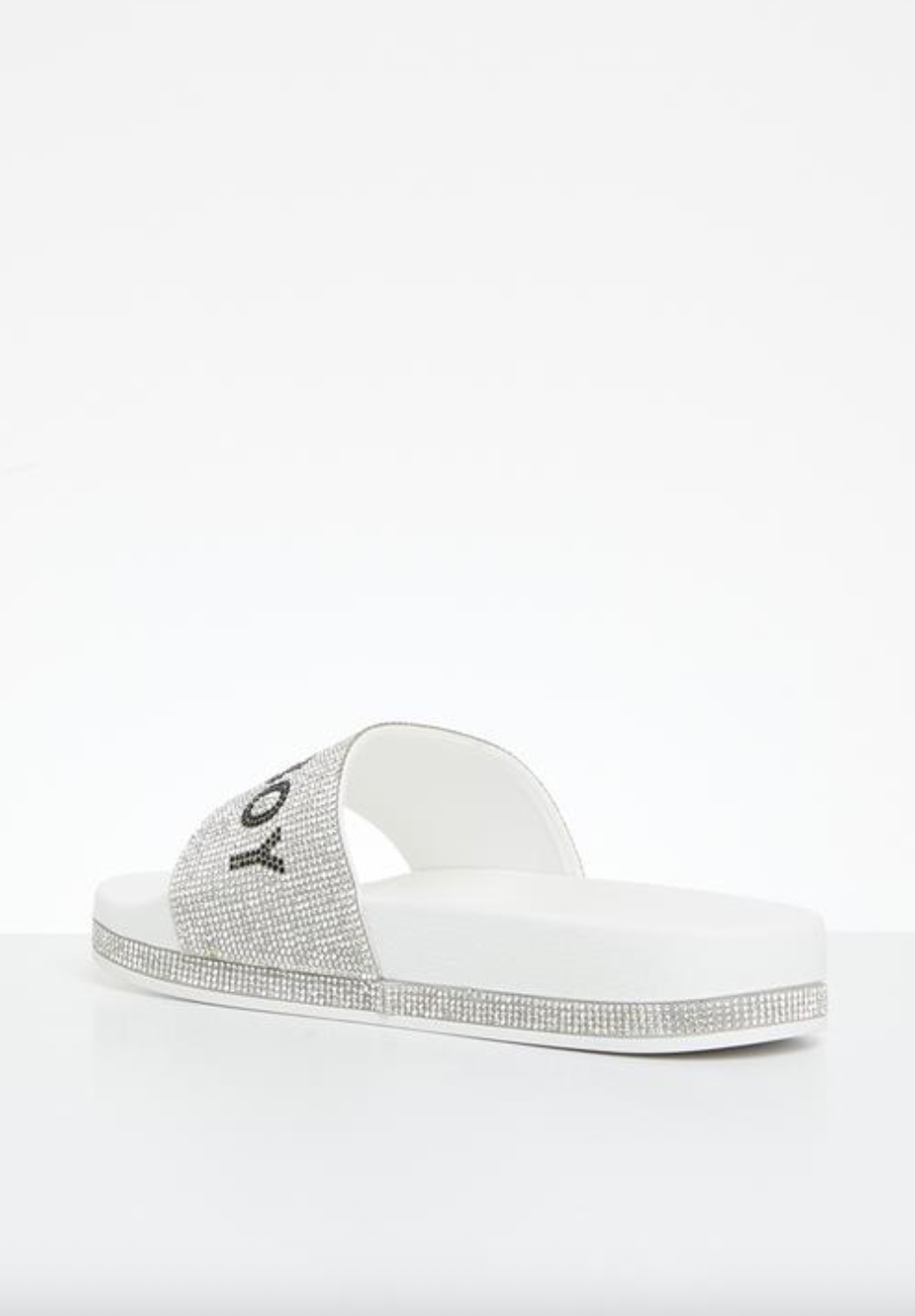 White Sequin Slide (Sissy Boy)