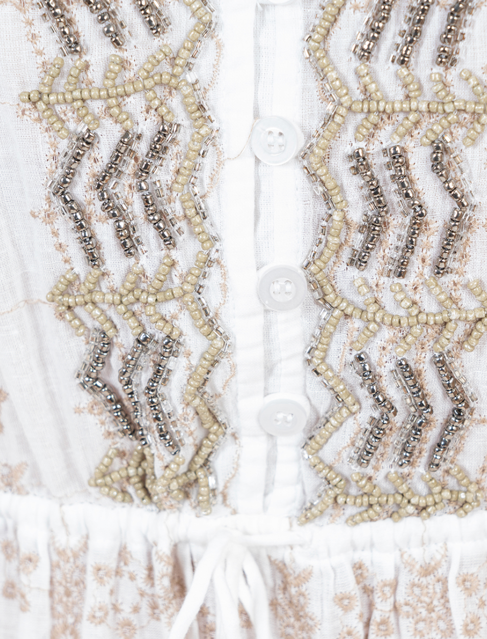 Vested Dress White (Isla Bonita)