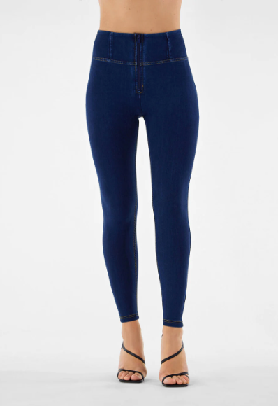WR.UP Skinny High Waist Dark Blue With seams (Freddy)
