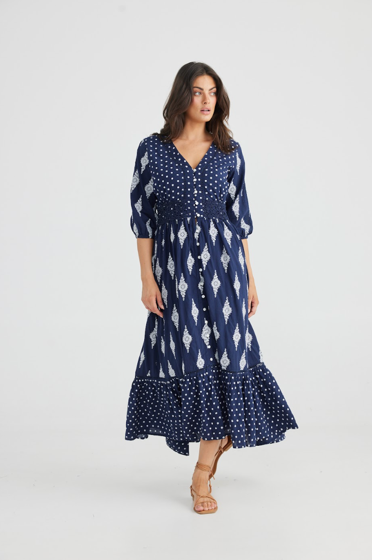 Genie Dress Navy (Talisman)