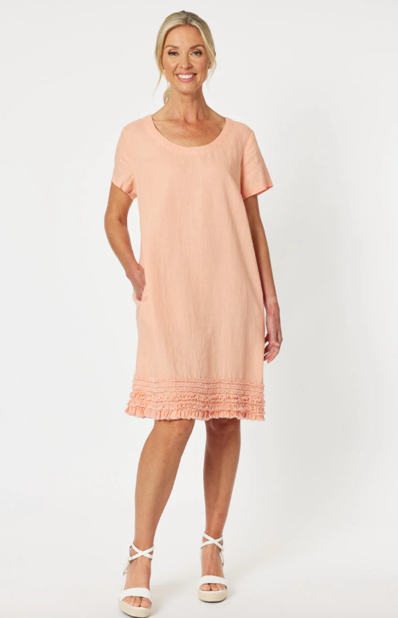 Ruffle Linen Dress (Gordon Smith)