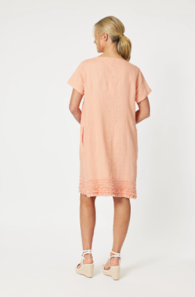 Ruffle Linen Dress (Gordon Smith)