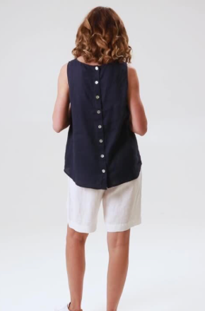 Bianca Button Back Tank (Gordon Smith)