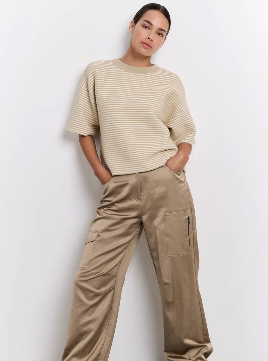 Satin Cargo Trousers (Yaya)