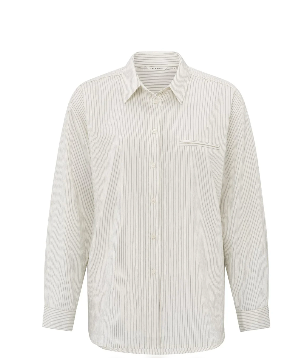 Flowy Pinstripe Blouse (Yaya)