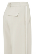 Woven Wide Leg Trousers With Contrast Tape (Yaya)