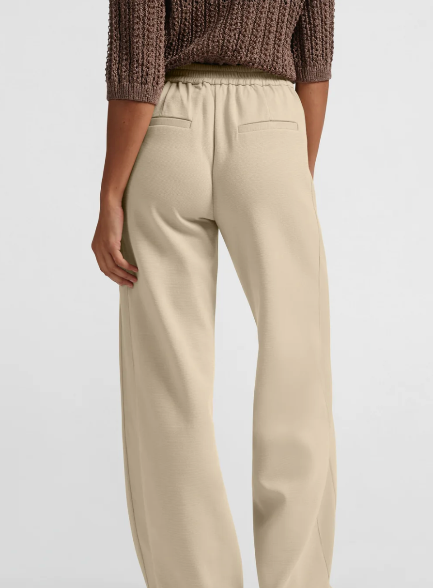 High Waisted Wide Leg Trousers (Yaya)